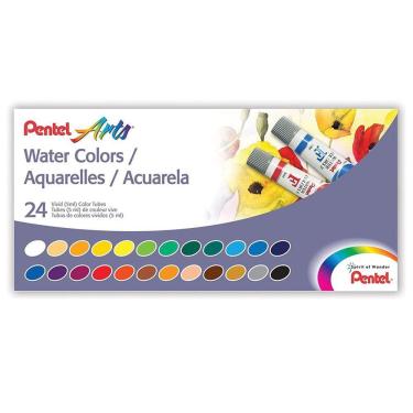 Imagem de Aquarela Em Bisnaga Pentel - Estojo Com 24 Cores