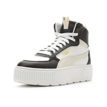 Imagem de PUMA Tênis infantil unissex Karmen Rebelle Mid, Puma Branco-vapor Cinza-Puma Preto, 20