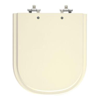 Imagem de Assento Sanitário Vogue Plus Creme Tampa para Vaso Deca de Madeira Laqueada