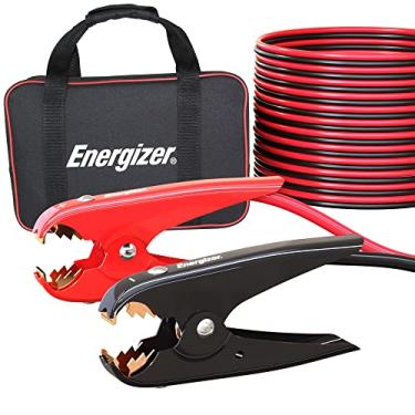 Imagem de Energizer Cabos jumper resistentes para bateria de carro, cabos de impulsionador automotivo para pular baterias mortas ou fracas com bolsa de transporte incluída (16 pés (2 calibre))