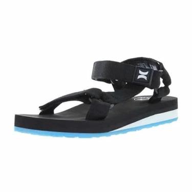 Imagem de Hurley Sandálias femininas Rumble, Preto/azul, 35