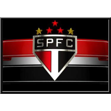 Imagem de Quadro Decorativo São Paulo Fc Arte Moldura 42x29cm