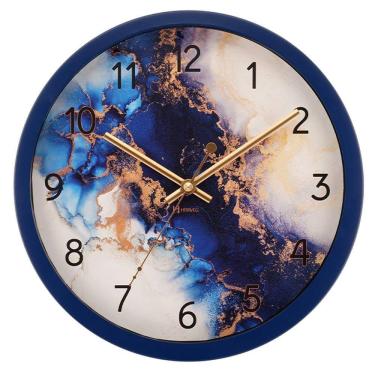 Imagem de Relógio De Parede Herweg Ref: 6737-342 Alumínio Estilo Pedra