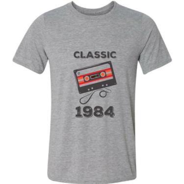 Imagem de Camiseta Classic 1984 Fita Aniversário Quarenta 40 Anos