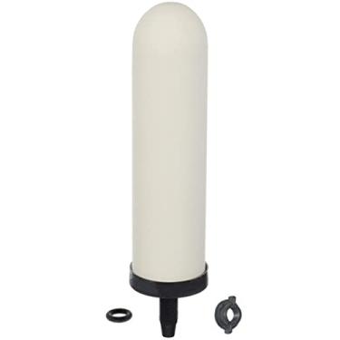 Imagem de HUINING Vela de filtro de cerâmica de substituição de 18 cm com carvão ativado para sistema de filtro de água por gravidade de bancada e sistemas de filtragem de refrigerador