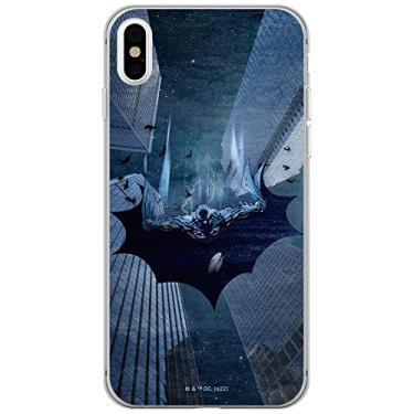 Imagem de ERT GROUP Capa de celular para iPhone X/XS. Original e oficialmente licenciado DC Pattern Batman 071 perfeitamente adaptado à forma do celular