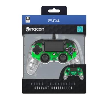 Imagem de Nacon Controle com Fio Transparente - Ps4 (LED Verde) - Marca: Nacon - Conexão: USB-A - Tipo do Item: Controller de Videogame - Compatível com: PC, PlayStation 4
