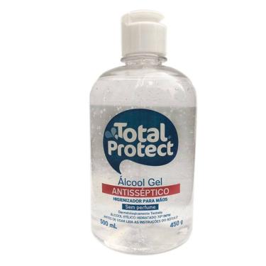 Imagem de Álcool em Gel 70° Total Protect 500ml Mata 99,9% das bactérias