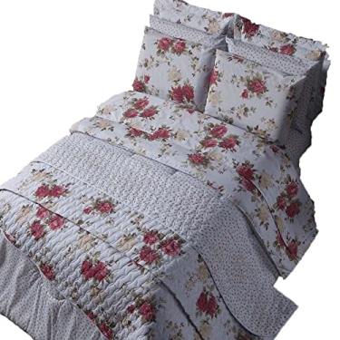 Imagem de Cobre Leito Composê Dupla Face Casal/Queen Algodão Pl 160 Fios, Valentino, 3 peças, Marina Enxovais