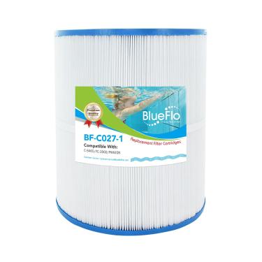 Imagem de BLUEFLO Cartucho de filtro de spa de substituição para Unicel C-8465, Watkins 31114 filtro de banheira de hidromassagem, Filbur FC-3960, PWK65, PWK45N, 71827, 10-1/5.1 cm x 8-1/5.1 cm, 1 pacote