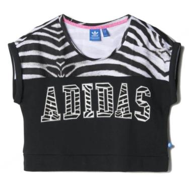 Imagem de Camiseta cropped Adidas Originals zebra M30355