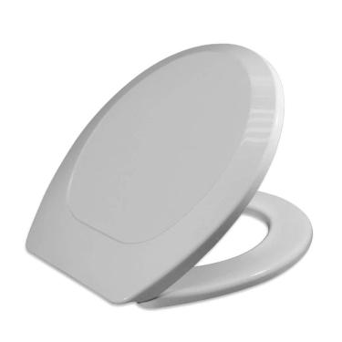 Imagem de Assento Polipropileno Oval Premium para Louça Tupan Cinza