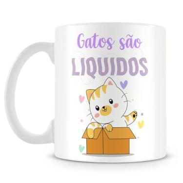 Imagem de Caneca Personalizada Gatos são Líquidos