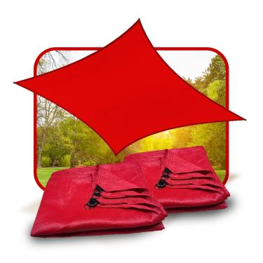 Imagem de LONA TELA PERGOLADO TOLDO SOMBRITE 90% SHADE JARDIM 4X3 (VERMELHA)