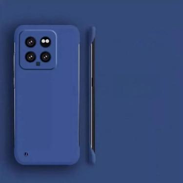 Imagem de Capa de telefone sem moldura para Xiaomi 14 13 12 12S 11T 11 10T 10 Pro Ultra 11 Lite Ultra Slim Hard PC Cases para Xiaomi 14 Pro Capa, azul escuro, para mi 13