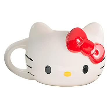 Imagem de Bioworld Caneca de cerâmica esculpida Hello Kitty 473 ml