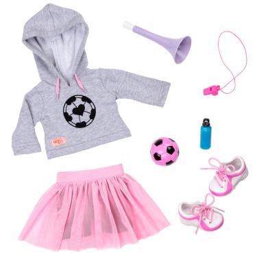 Imagem de Conjunto de Roupa de Futebol Our Generation Fashion Goals