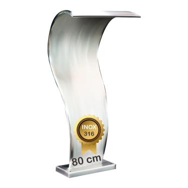 Imagem de Cascata Para Piscina Naja Inox 316 Com 80 cm Altura High Tech