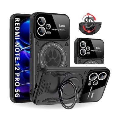 Imagem de Capa Capinha Armor Anti Choque Ring Luxo Para Redmi Note 12 Pro 5G (Tela 6.67) + Anel Giratório + Proteção De Câmera - Proteção Militar