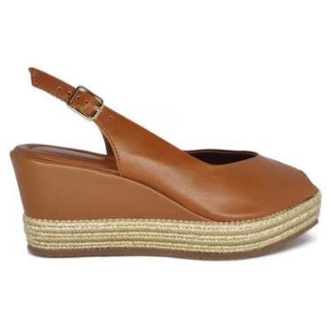 Imagem de Sandália Anabela Bottero Couro Salto Médio 365901-Feminino