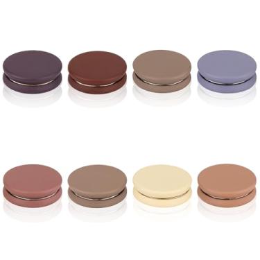 Imagem de 8 pinos Hijab, pinos magnéticos fortes de 0,55 polegadas - Clipe de cachecol colorido multiuso sem broche para roupas femininas e meninas, Medium, ímã, Sem pedras preciosas