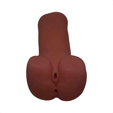 Imagem de Masturbador Realístico Formato de Ânus e Vagina Marrom Dandara