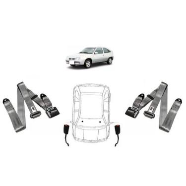 Imagem de Par de Cintos de Segurança 3 pontos Ipanema+ Par de Fechos - HCML, Cin