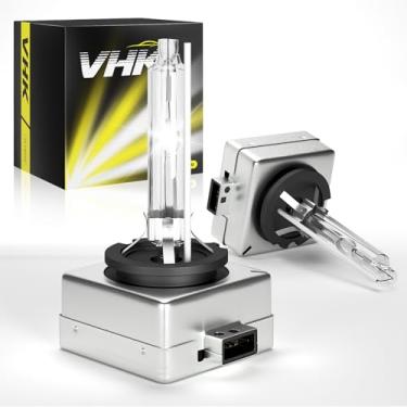 Imagem de VHK D3S para Volkswagen VW Jetta Tiguan lâmpadas HID xenon faróis, modelo 2013 2014 2015 2016 2017 2018, luzes bi-xenon de feixe duplo alto e baixo, 6000K branco 35W substituição OEM, pacote com 2