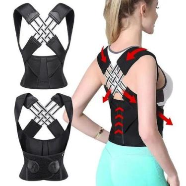 Imagem de Colete Corretor Postural de Compressão para Corrigir Alinhar Coluna Ce