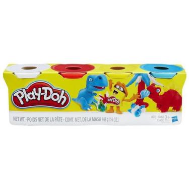 Imagem de Play Doh - Kit 4 Potes De Massinha SORTIDO - Hasbro