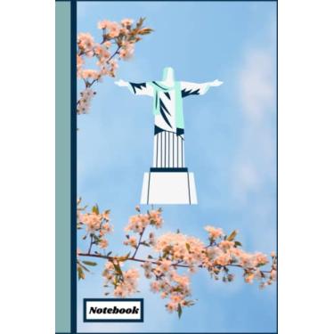 Imagem de Christ the Redeemer Cover Design with flowers: Creative Pages with box on each page contain unique design, Unleash your awesome power of creativity