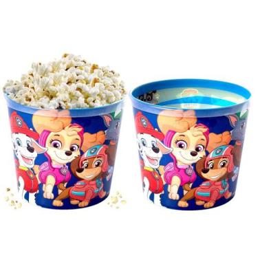 Imagem de 2 Potes Pipoca Estampado Patrulha Canina 2.1 litros Plasútil