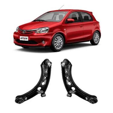 Imagem de Par Bandeja Balança Suspensão Toyota Etios C/ Pivô 2012/2020