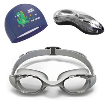 Imagem de Kit Natação Infantil Profissional Óculos + Touca e Estojo - Poolsy, Ci