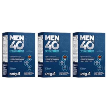 Imagem de Kit 3 Men 40 Protec 60 Capsulas Licopeno Selênio - Katigua