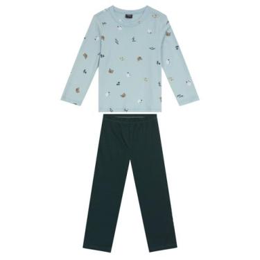 Imagem de Pijama Dino Masculino Select Azul, Azul, 8