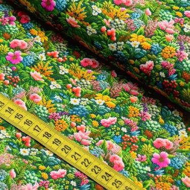 Imagem de Tecido Estampado Para Patchwork - Landscape : Floral (0,50x1,40) - Fer