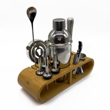 Imagem de Kit Bartender Profissional 12 Peças em Aço Inox Premium – Coqueteleira Completa com Acessórios para Drinks, Caipirinhas e Coquetéis – Ideal para Bar ou Casa