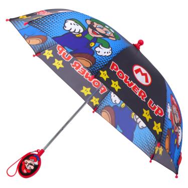 Imagem de Nintendo Guarda-chuva infantil, roupa de chuva Super Mario para crianças de 3 a 6 anos, Preto/azul, Age 3-6