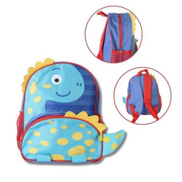 Imagem de Mochila Escolar De Costas Dinossauro Mochilinha Reforçada - Clio Pets