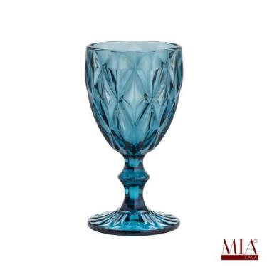 Imagem de Taça para Agua Diamond Cor Azul  325ml - Lyor