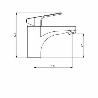 Imagem de Misturador Monocomando Lavatório Mesa Led 2875 Pf76 Preto Fosco Perfle