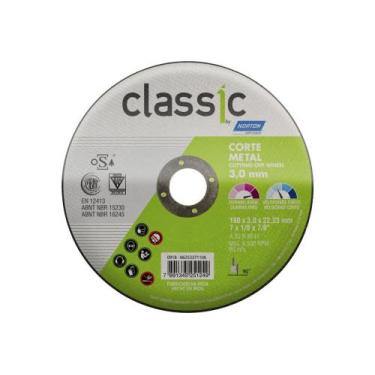 Imagem de Disco Corte Ferro Norton Classic Ar302 7X1/8X7/8