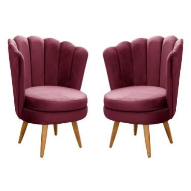 Imagem de Conjunto 2 Poltronas Decorativa Pétala Kit Cadeiras Flor Girassol  - B