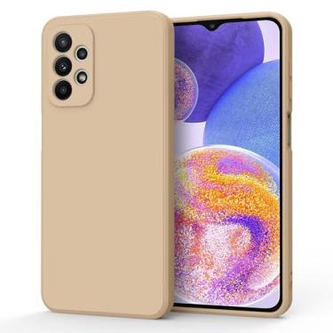 Imagem de AK Capa para Samsung Galaxy A23 4G 5G, elegante e fina capa protetora de silicone líquido para Samsung Galaxy A23 4G 5G capa de telefone (chá leite)