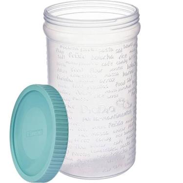 Imagem de Kit 6 Pote Porta Mantimentos de Plástico 1 L 17x10Cm - SANREMO