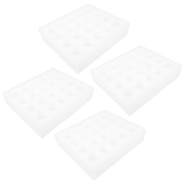 Imagem de Zerodeko 4 conjuntos de suportes de espuma para ovos, 20 células, à prova de estilhaçamento, bandejas de transporte de ovos, recipiente de embalagem de armazenamento de ovos para envio de ovos