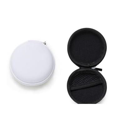Imagem de Estojo Case P/Fones De Ouvido Cabos Emborrachado 7 X 7cm (PRETO)