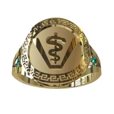 Imagem de Anel De Formatura De Medicina Veterinária Em Ouro 18K - Vieira  Cruz J