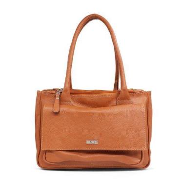 Imagem de Bolsa feminina de couro transversal caramelo Katia - Bolsa de couro tr